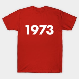 1973 Year Retro Vintage Typography T-Shirt